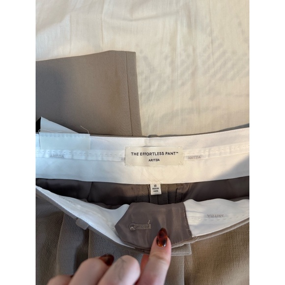Aritzia Classic Beige Women's Trousers - Picture 3 of 5